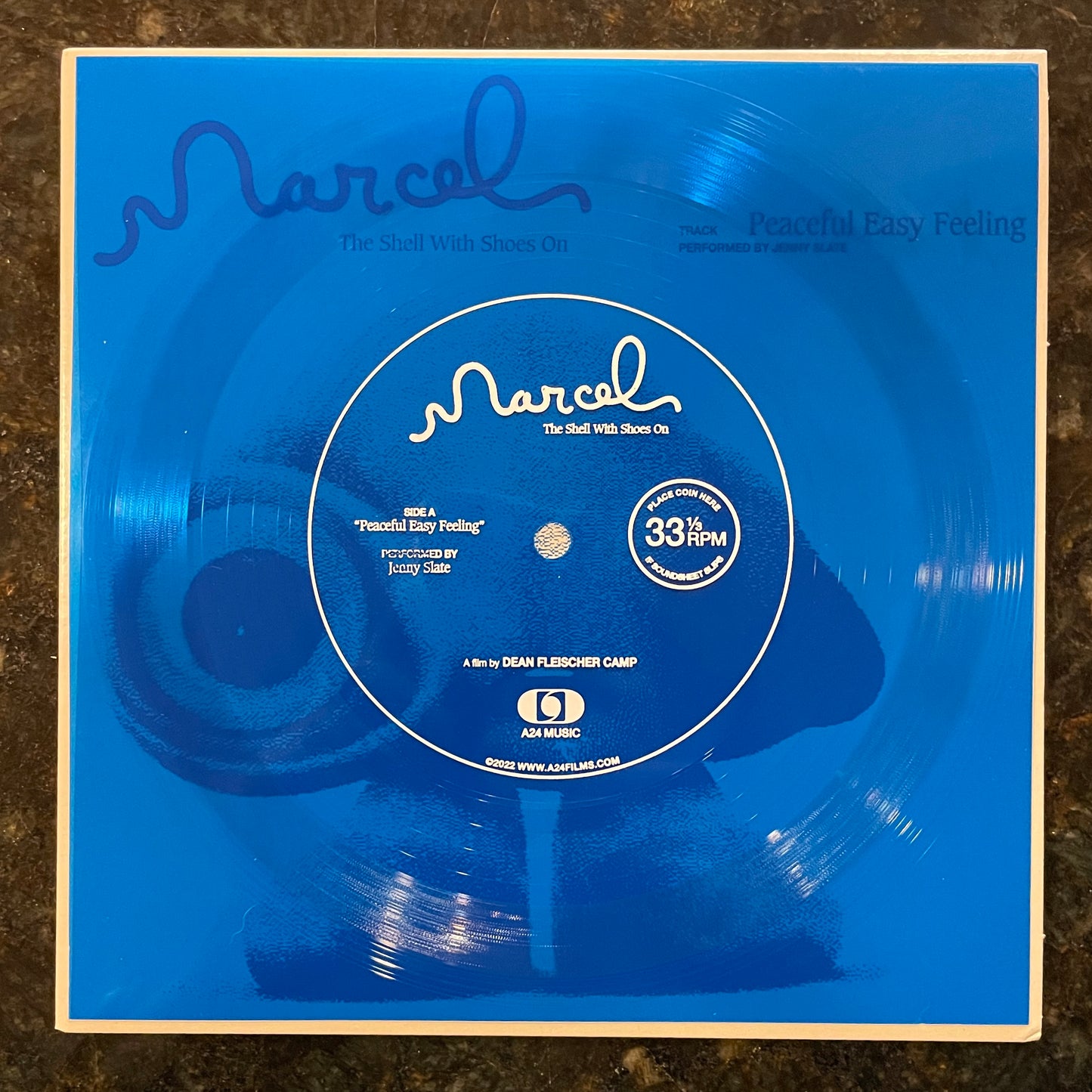 Jenny Slate - Marcel The Shell With Shoes On [Blue Flexi-Disc 7"]