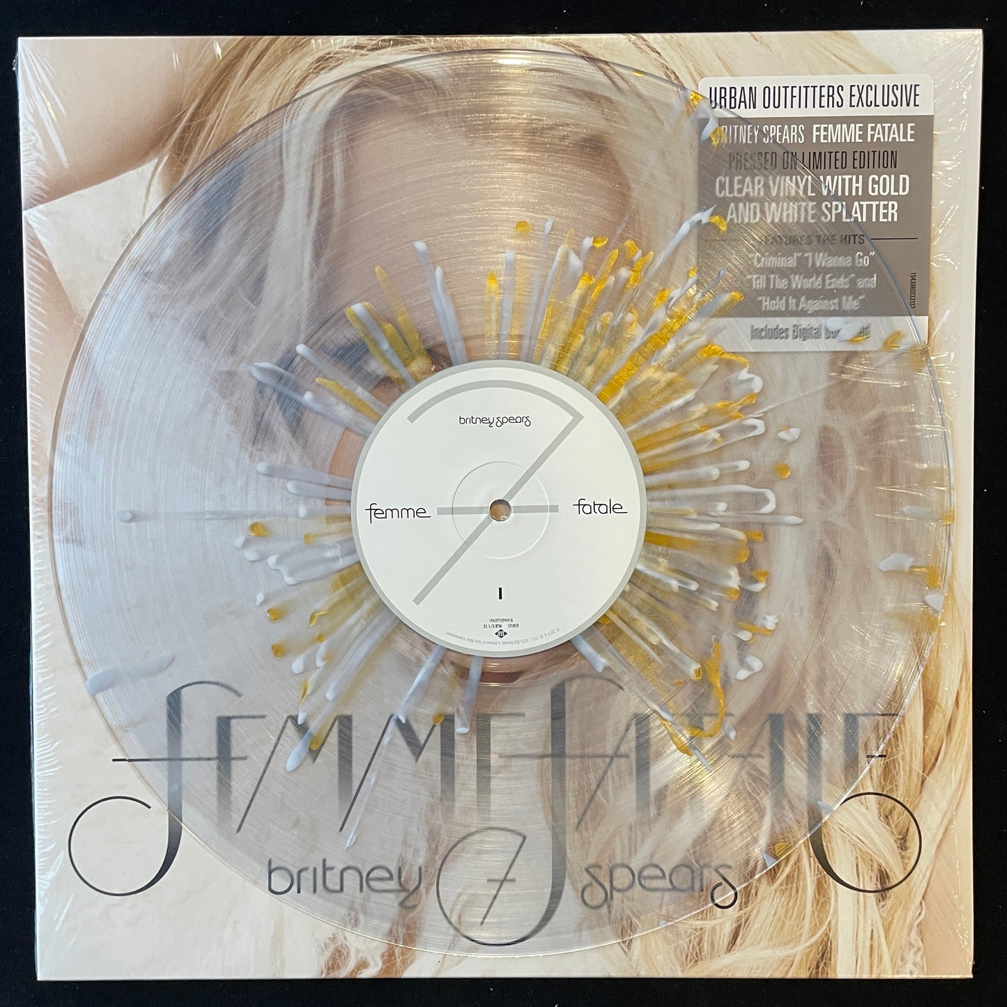 Britney Spears - Femme Fatalé [Clear w/ Gold + White Splatter LP]