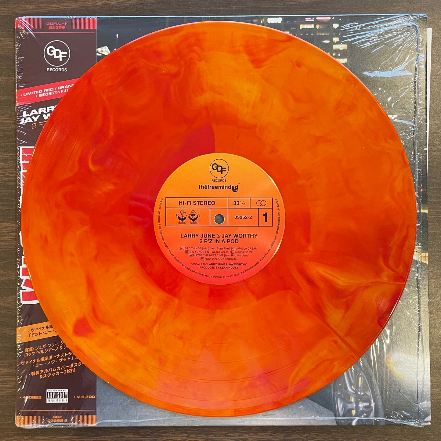 Larry June & Jay Worthy - 2 P'z In A Pod [Red & Orange LP]