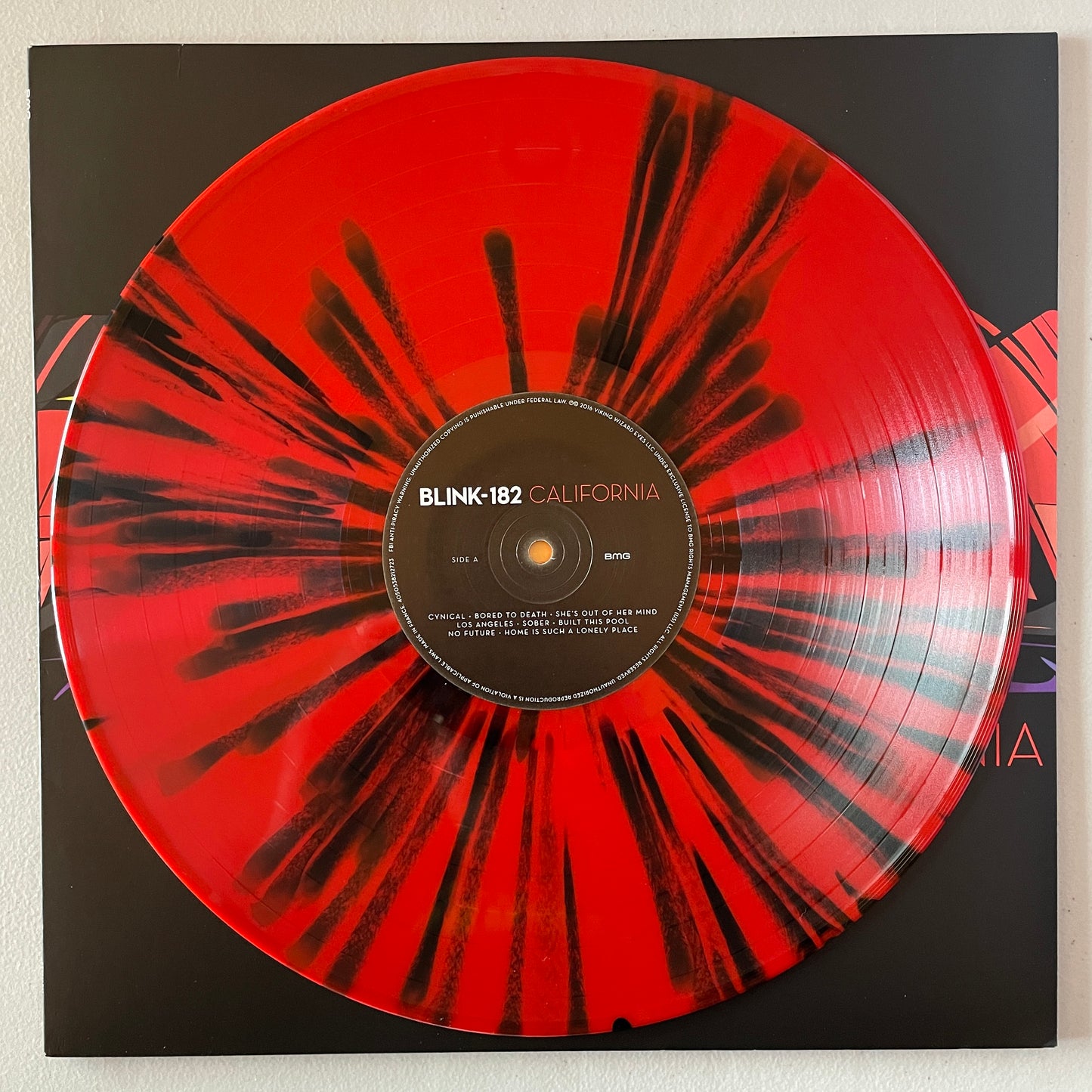 blink-182 - California [Red w/ Black Splatter LP]