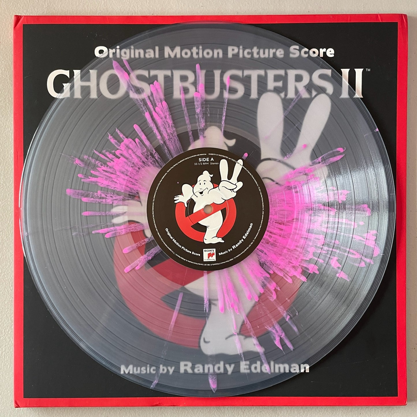 Ghostbusters II Original Soundtrack [Clear w/ Pink Splatter LP]