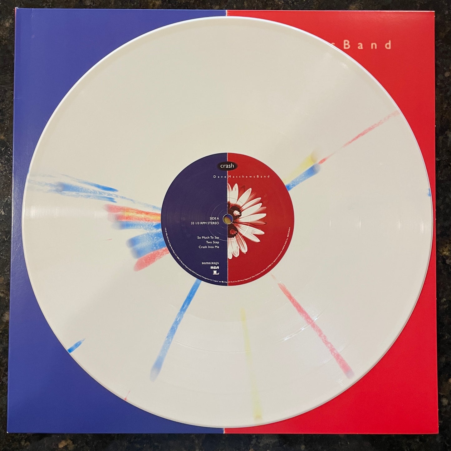 Dave Matthews band - Crash [White w/ Red, Yellow, & Blue Splatter 2LP]