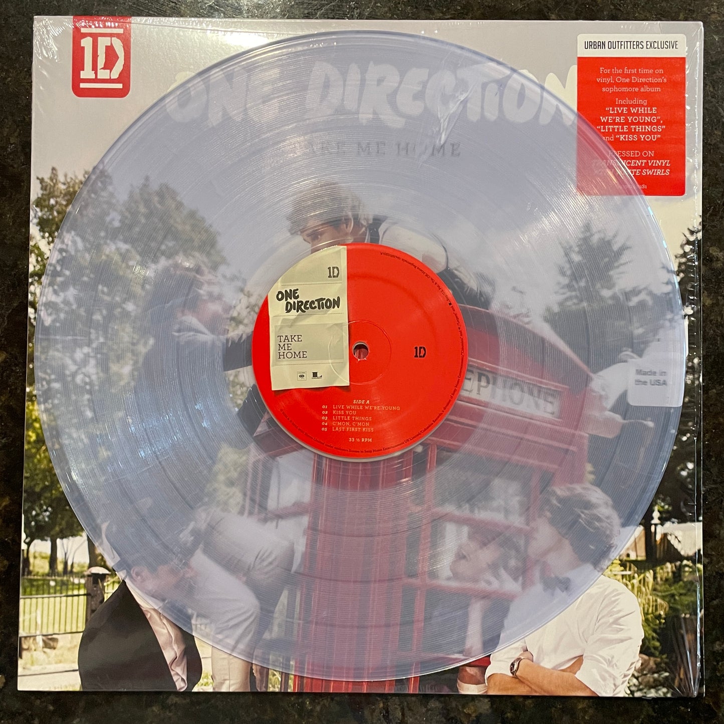 One Direction - Take Me Home [Clear w/ White Wisps LP]