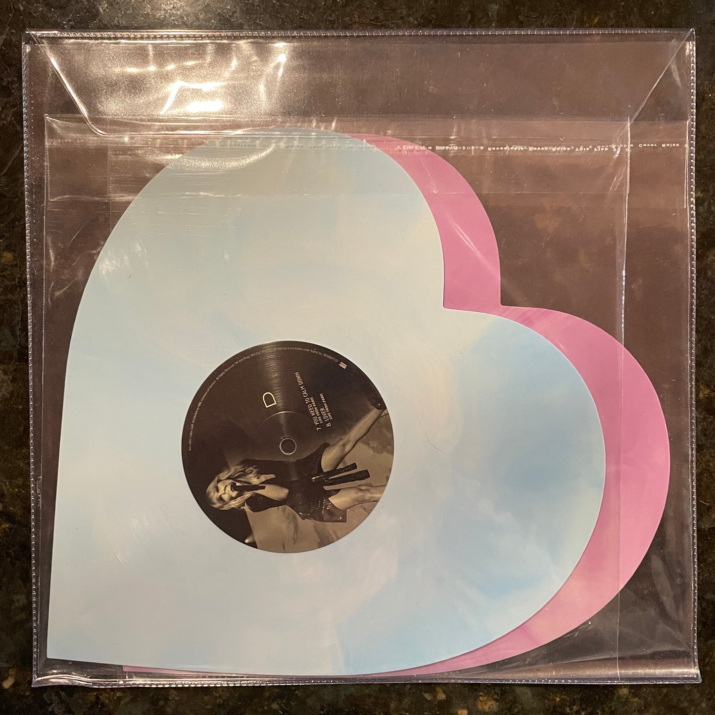 Taylor Swift - Lover (Live From Paris) [8" Pink & Blue Marble Heart Shaped 2LP]